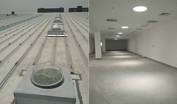 上海钢结构厂房安装应用光导照明