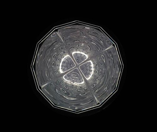 钻石形采光罩晚间效果图 钻石形采光罩晚间效果图